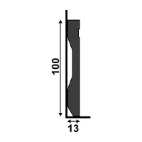 10 cm Recto con Moldura